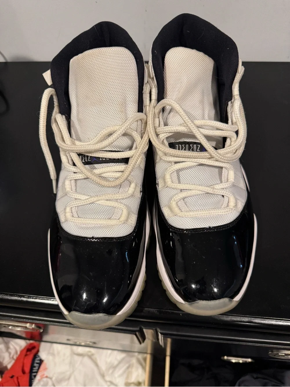 Jordan Men’s Black and White Retro Sneakers